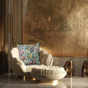 Jugendstil-Garten-Muse-Design Kissen