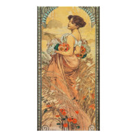 Jugendstil-Gemälde des Sommers von Alphonse Mucha