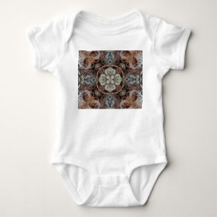 Jugendstil geometrisch Vintages Muster Baby Strampler