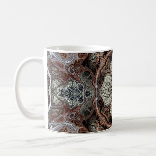 Jugendstil geometrisch Vintages Muster Kaffeetasse (Links)