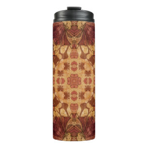 Jugendstil geometrisch, Ziermuster. Thermosbecher
