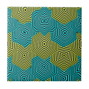 Jugendstil geometrisches Muster  Fliese