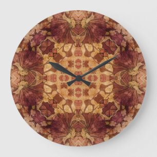 Jugendstil geometrisches, ornamentales Muster. Große Wanduhr