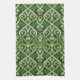 Jugendstil giftige Maiglöckchen Geschirrtuch