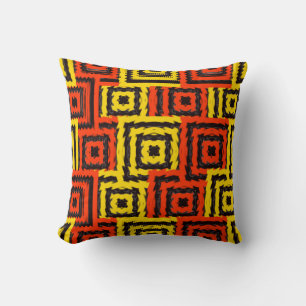 Jugendstil-Glitch-Muster  Kissen