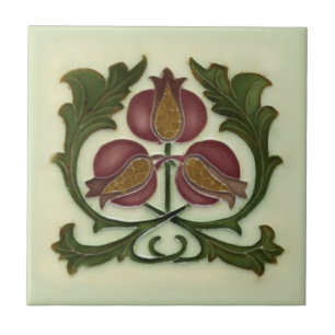 Jugendstil-Granate Reproduktion Antiquitätenmuseu Fliese