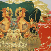 Jugendstil-heiße Schokoladenblütenwerbung