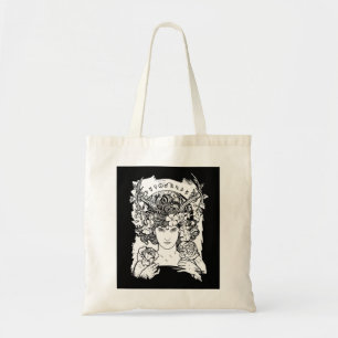 Jugendstil-Hexe Tragetasche