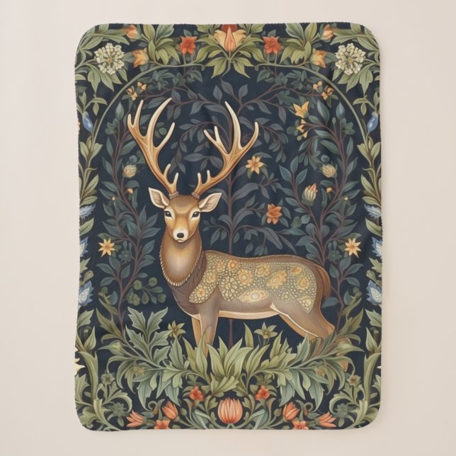 Jugendstil-Hirsch im Garten Sherpadecke (Vorderseite)