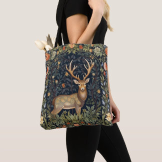 Jugendstil-Hirsch im Garten Tasche