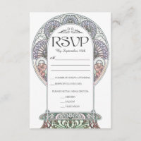 Jugendstil-Hochzeitskarten (Set #3)