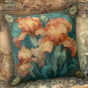 Jugendstil Iris Verzauberung  Kissen