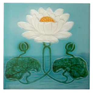 Jugendstil-Keramik-Kaminwandfliese Fliese