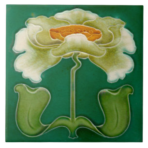 Jugendstil-Keramik-Kaminwandfliese Fliese