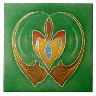 Jugendstil-Keramik-Kaminwandfliese Fliese