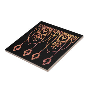Jugendstil-Keramik Tile (Stil 1) Fliese