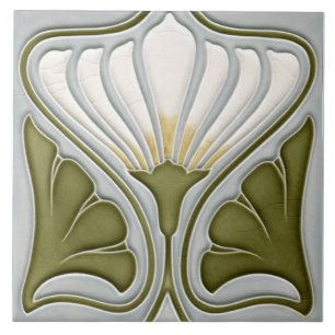 Jugendstil-Keramikwandfliese Fliese
