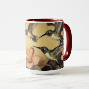 Jugendstil-Kolibri-Tableau Tasse