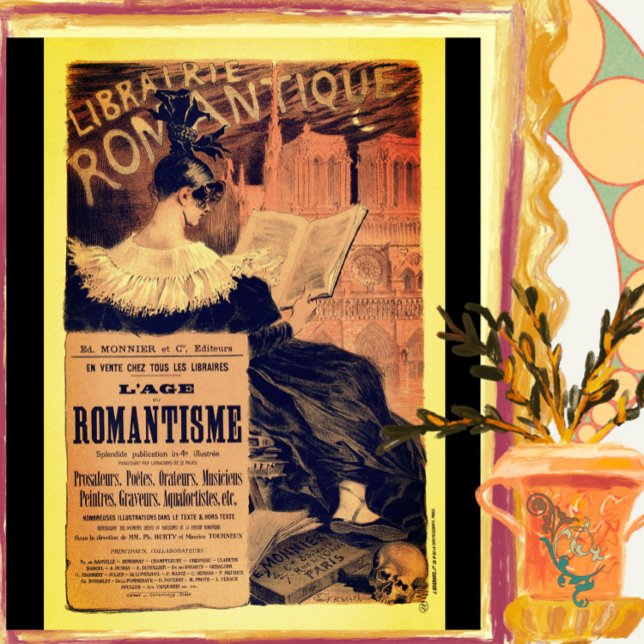 Jugendstil-Librairie romantique gotische Grasse Poster (Von Creator hochgeladen)
