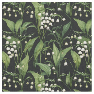Jugendstil-Lilien des Valley Pattern Stoff