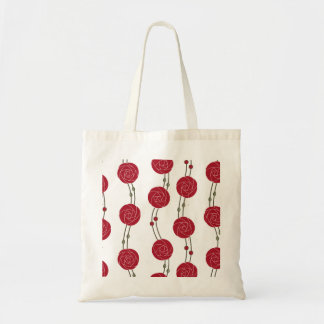 Jugendstil Mackintosh Rosen Streifen Rot Tragetasche