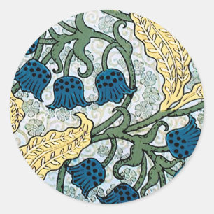 Jugendstil Maiglöckchen-Blüte Verneuil Runder Aufkleber