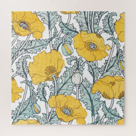 Jugendstil-Mohnblumenmuster GROSS