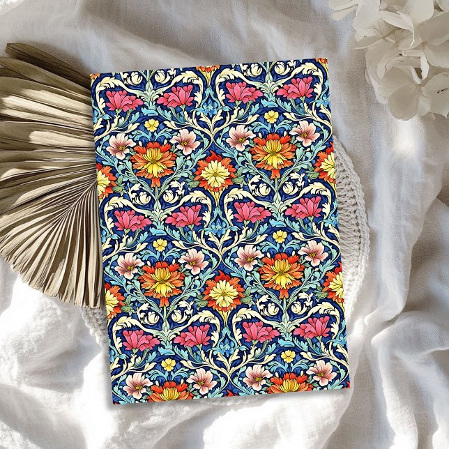 Jugendstil Morris farbenfrohe, lebendige Blume Seidenpapier (Art nouveau Morris colorful vibrant flowers Tissue Paper)