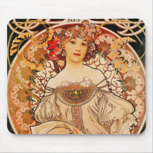Jugendstil Mucha Mousepad