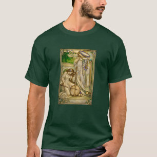 Jugendstil Musikmädchen Vintage-Illustration T-Shirt