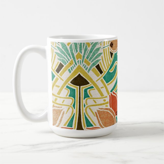 Jugendstil-Muster #11 Kaffeetasse (Links)