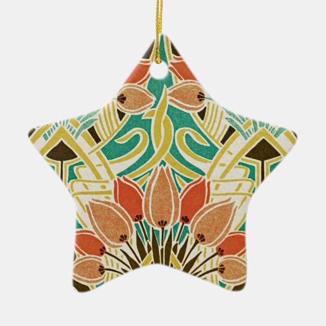 Jugendstil-Muster #11 Keramikornament (Vorne)