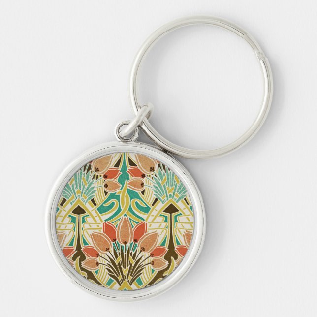 Jugendstil-Muster #11 Schlüsselanhänger (Vorne)