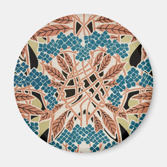 Jugendstil-Muster #12 Magnet (Vorne)