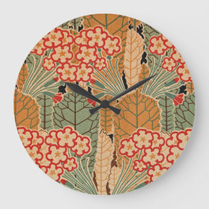 Jugendstil-Muster #1 von Emporio Moffa Große Wanduhr