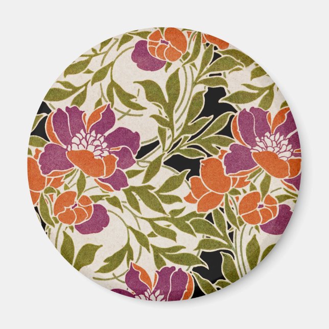 Jugendstil-Muster #3 Magnet (Vorne)