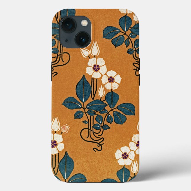 Jugendstil-Muster #7 Case-Mate iPhone Hülle (Rückseite)