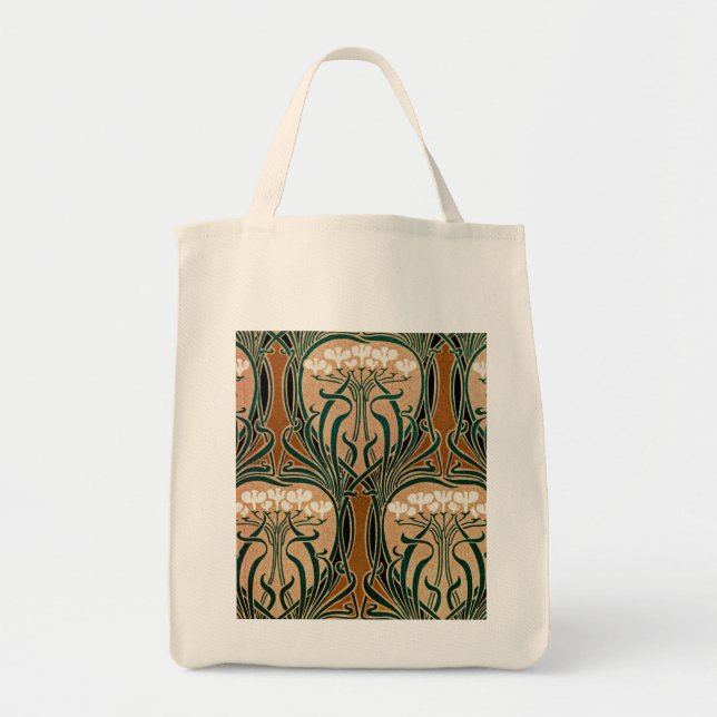 Jugendstil-Muster #9 Tragetasche (Vorne)