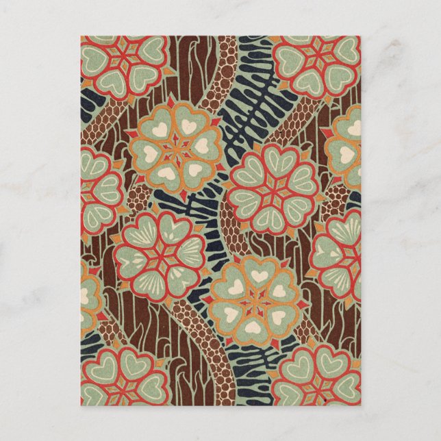 Jugendstil-Muster Nr. 2 in Emporio Moffa Postkarte (Vorderseite)