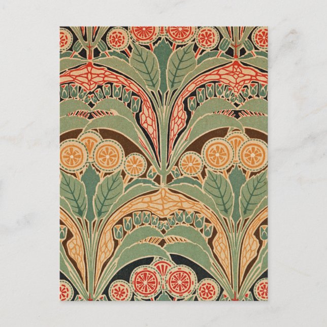 Jugendstil-Muster Nr. 3 in Emporio Moffa Postkarte (Vorderseite)