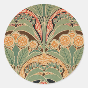 Jugendstil-Muster Nr. 3 in Emporio Moffa Runder Aufkleber