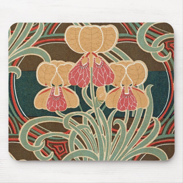 Jugendstil-Muster Nr. 4 in Emporio Moffa Mousepad (Vorne)