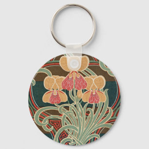 Jugendstil-Muster Nr. 4 in Emporio Moffa Schlüsselanhänger