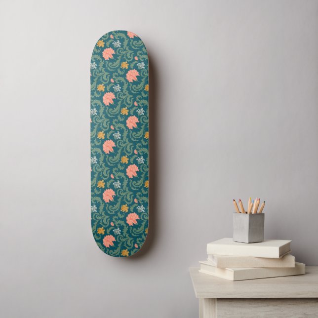 Jugendstil-Muster Skateboard (Wandkunst)