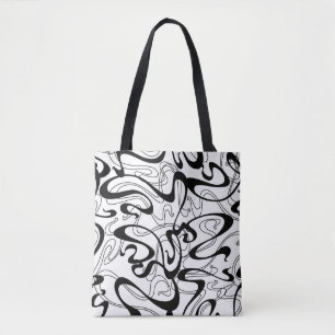 Jugendstil nahtloses Muster. Lockige Textur in vin Tasche