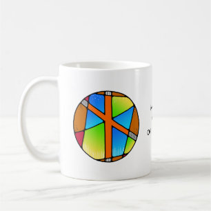Jugendstil Naudhiz-Runen-Tasse – ÜBERWINDEN! Kaffeetasse