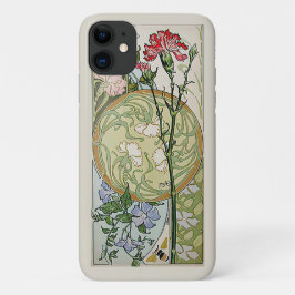 Jugendstil-Nelken Clematis Blume Case-Mate iPhone Hülle