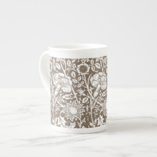 Jugendstil-Nobelpreisträger, Taupe und Weiß Prozellantasse