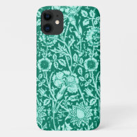 Jugendstil-Nobelstube Damask, Türkis und Aqua