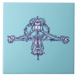 Jugendstil-Ornament von Jessie Marion King Fliese